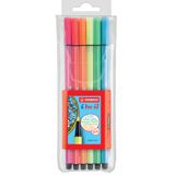 Premium-Filzstift STABILO® Pen 68 Etui "Neon"